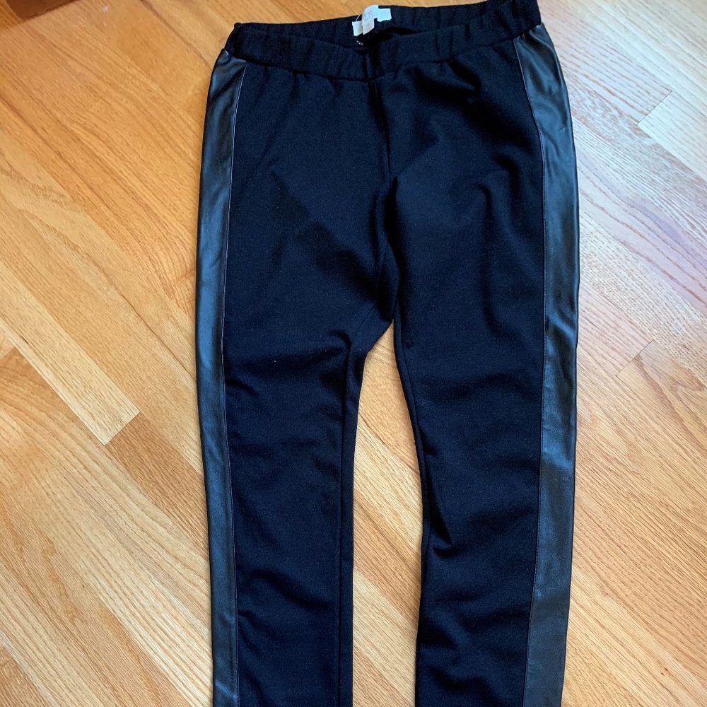 OLIVE & OAK Women's Faux Leather Side Insert Leggings